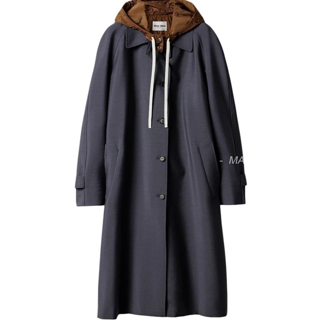 【A+ Item ID 8132 Miu (Single-Breasted High-Tech Puffer Coat -“60％ Mohair ➕40% Wool) - Image 5