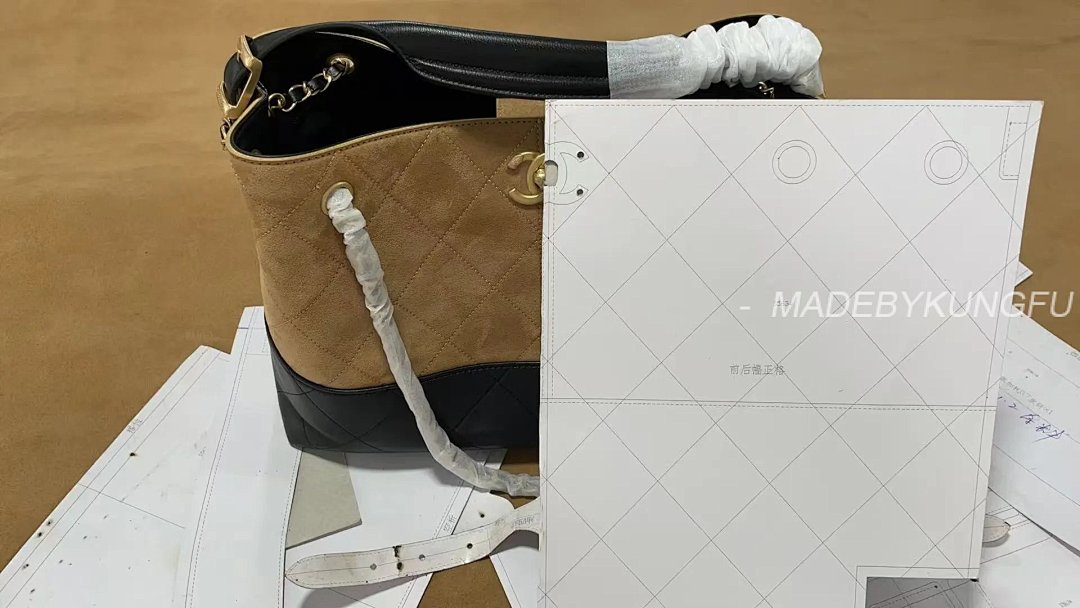 【A+ Item ID 8513 Xiaoxiang 25A Suede Color Blocked Handbag (_Imported Suede_ Small) - Image 40