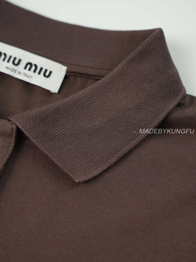 【A+ Item ID 8184 M1U-M1U Miu Long Sleeves “60 Double Combed Cotton ” Relaxed Fit Po - Image 11