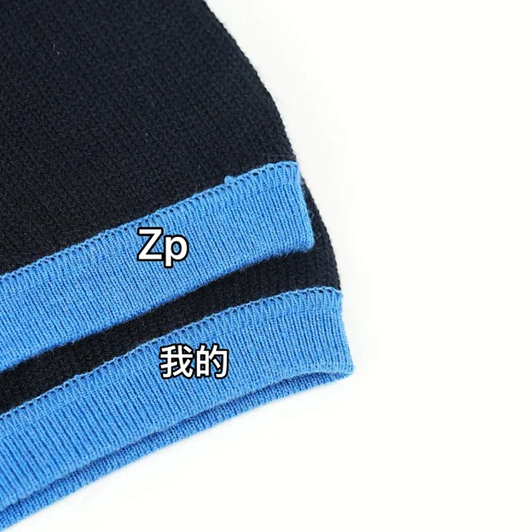 【A+ Item ID 9072 PRA Round Neck Contrasting Short Sleeved Cashmere Sweater With Slim Fit And Large - Image 34