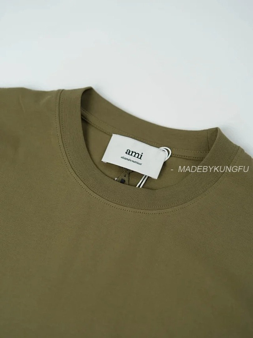 【A+ Item ID 9005 Ami Crochet Letter Round Neck Short Sleeve Night Osmanthus (Green) - Image 9