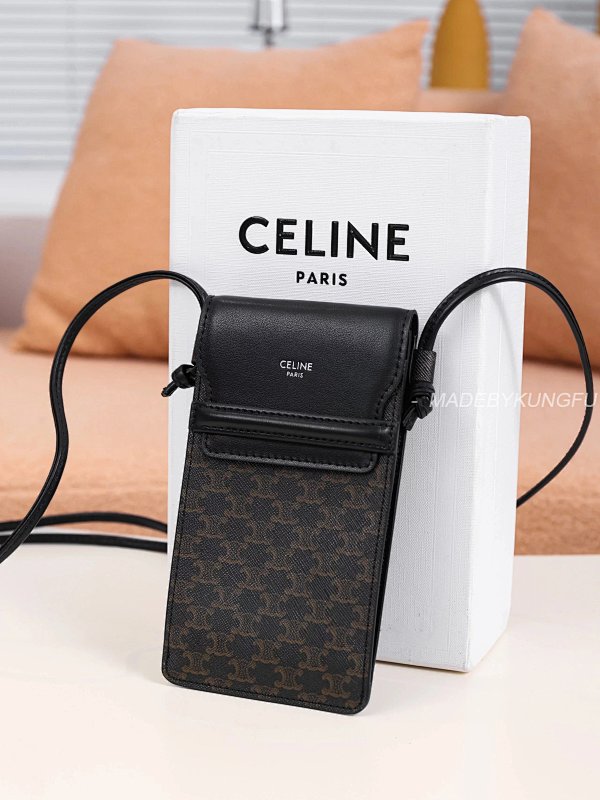 【A+ Item ID 8454 Celine-2022S-Celin-Mini Phone Bag (Triumphal Arch Printed Vintage Pho), photo 1