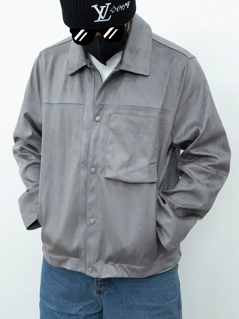 Other Or Sliver Stamping Suede Jacket - Image 12