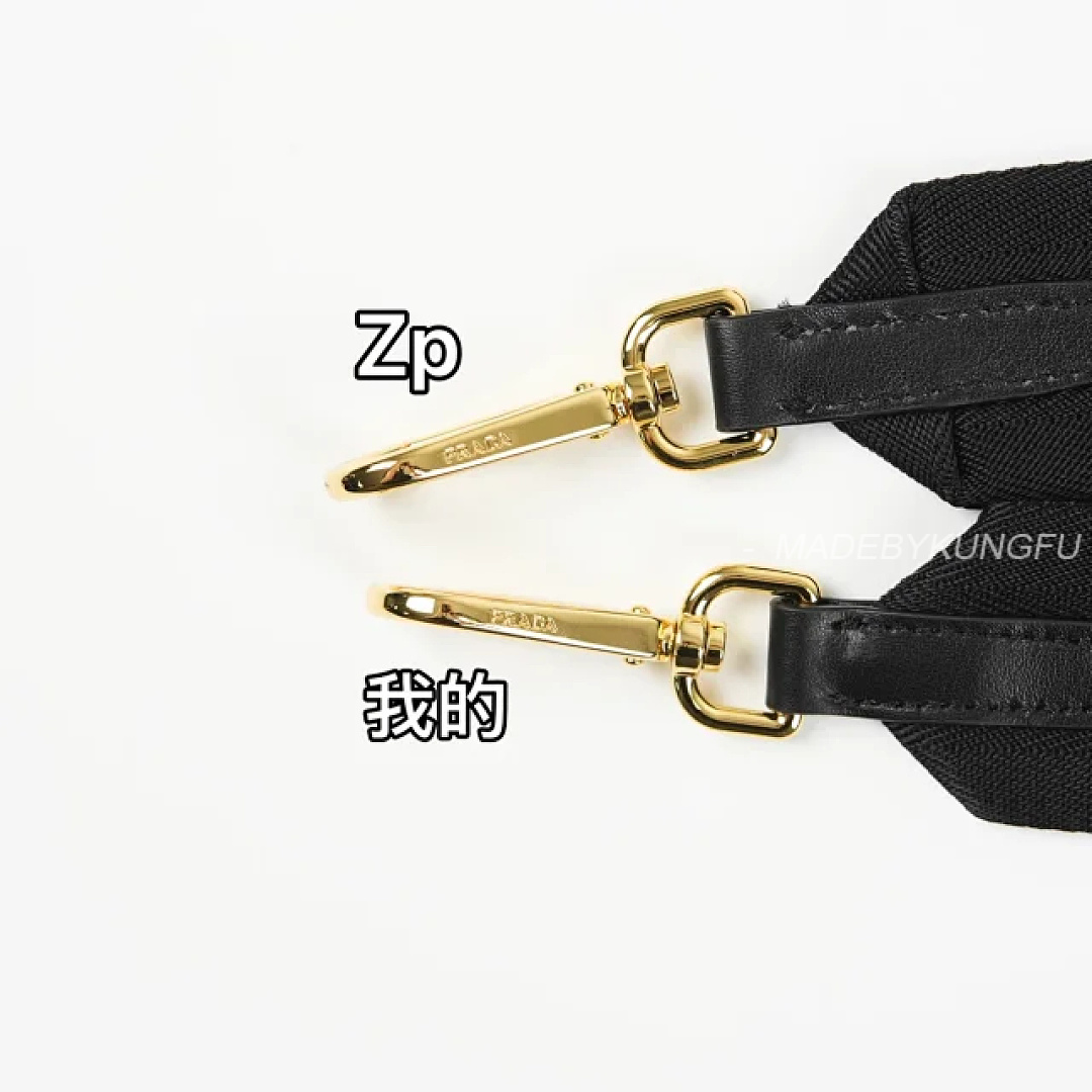 【A+ Item ID 9069 PRA Enamel Metal Triangle Logo Nylon Shoulder Cross Handbag Black Large - Image 35