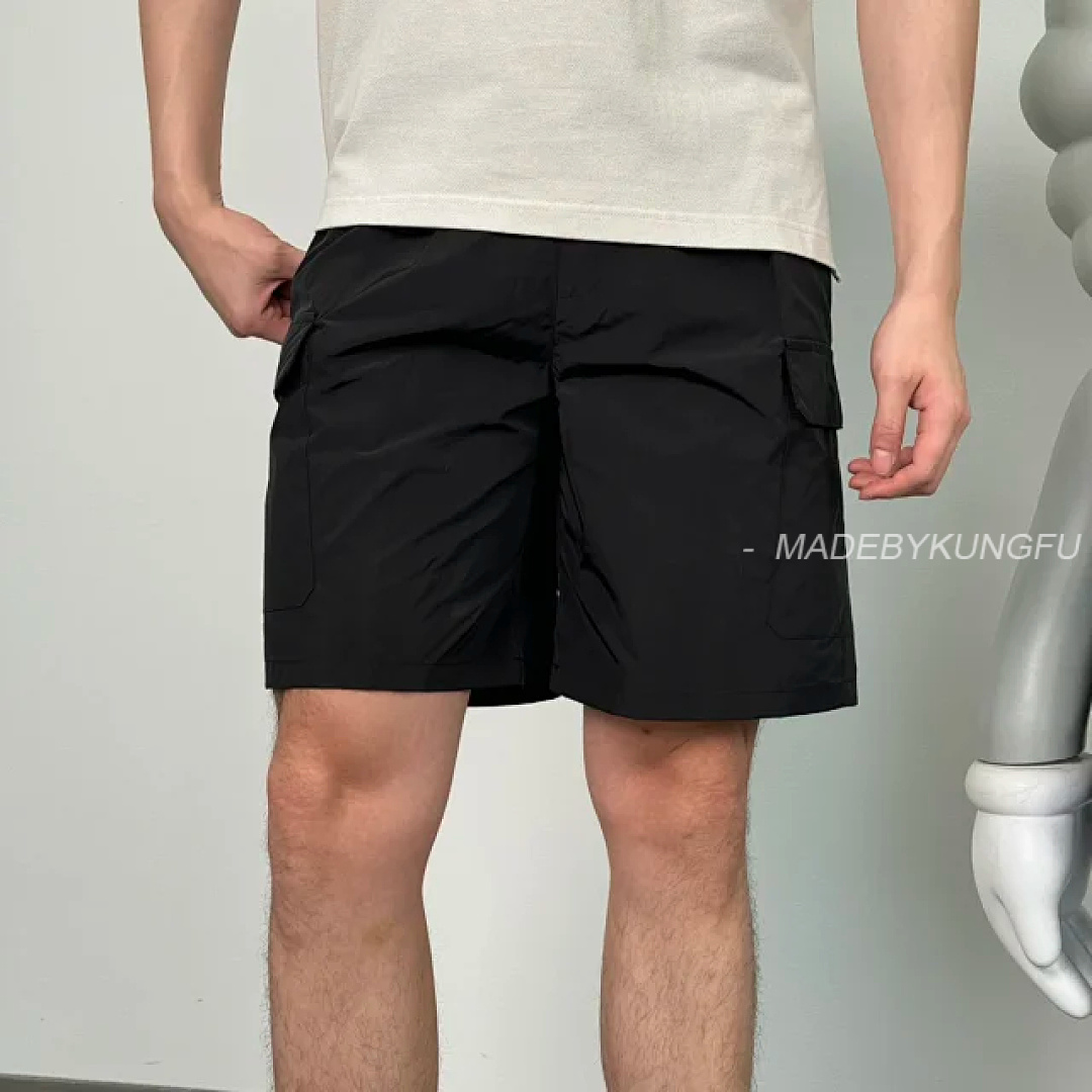 【A+ Item ID 9054 PRA Recycled Nylon Series Enamel Triangle Logo Elastic Bundle Rope Waist Casual Sh - Image 3