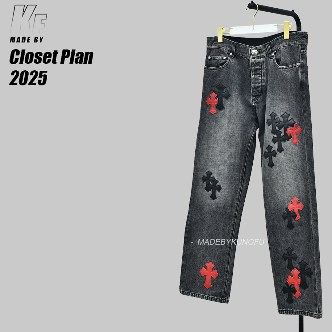 Other CH Red Leather Patch Jeans, photo 1