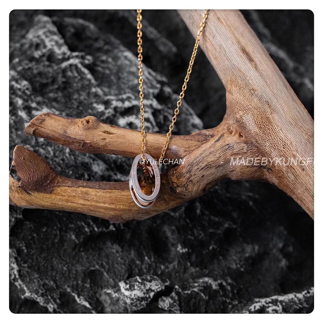【A+ Item ID 8380 H Letter Necklace -Mini Pendant (Rose Gold Clavicle) - Image 17