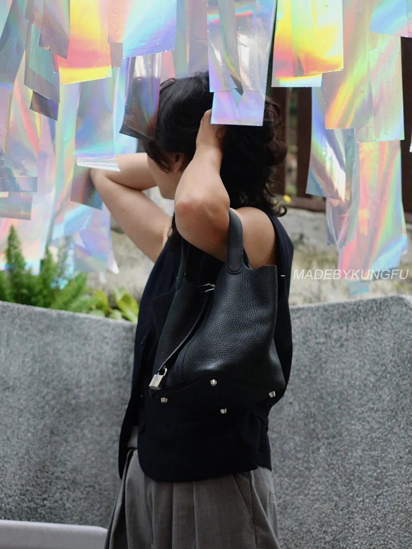 【A+ Item ID 8487 HERME3-Majia-Picoting-Lock-18- Gold Buckle (Calf Leather Vegetable) - Image 42