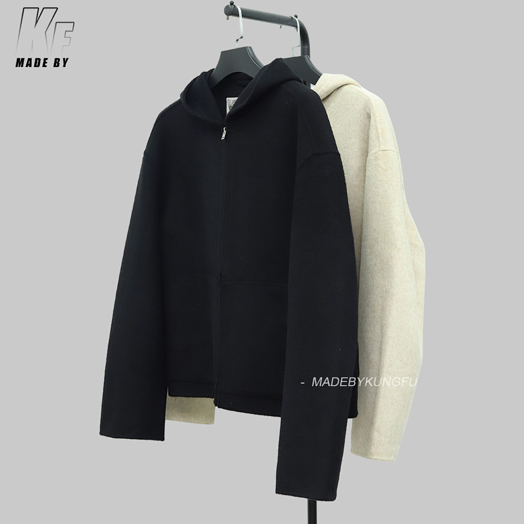 Other Acne Cashmere Wool Blend Double-Sided Zip Hoodie - Image 25