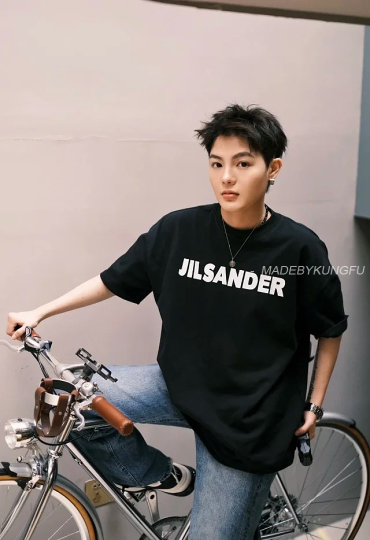 【A+ Item ID 9029 JIL SANDER Flat Bottom Round Neck Short Sleeve T-Shirt Loose Fit - Image 6