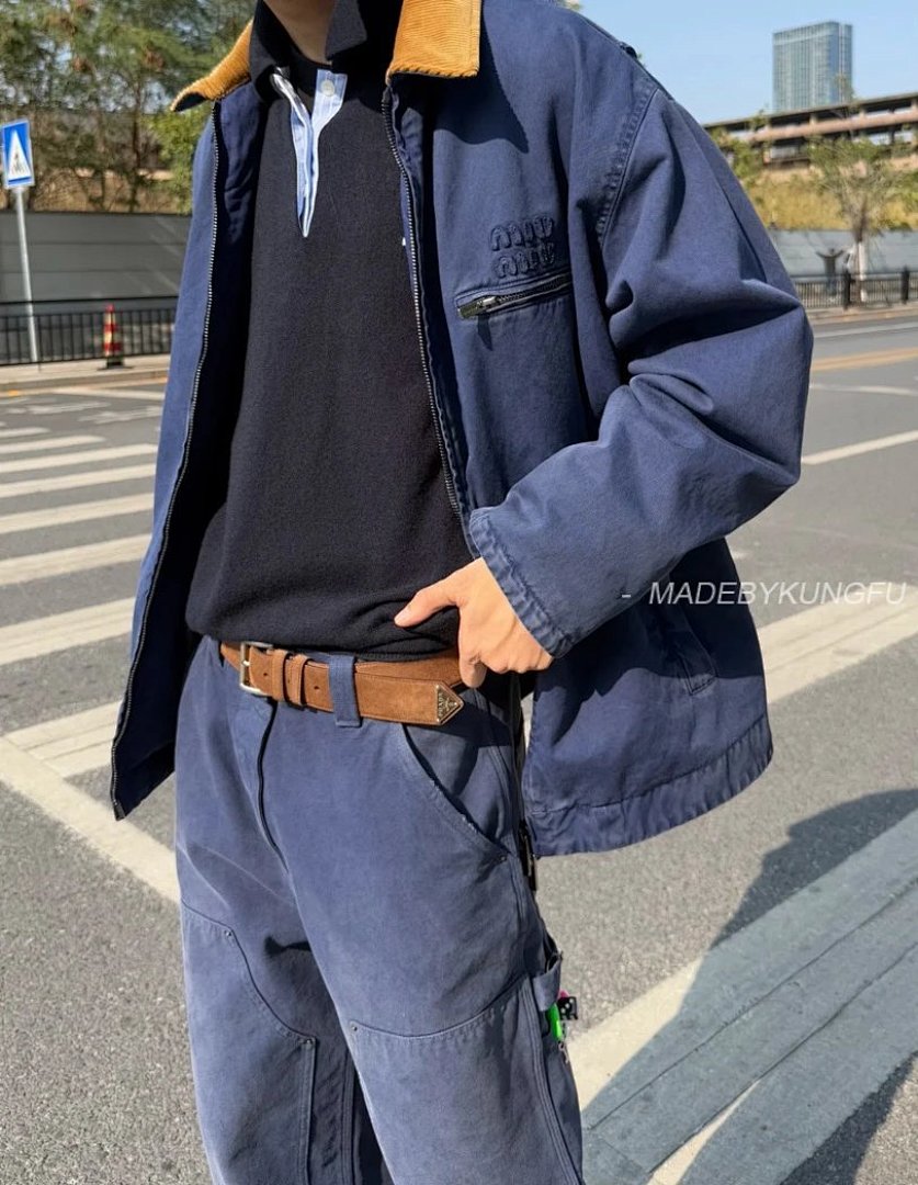 【A+ Item ID 8400 PRD _High Definition Triangle_ Logo Enamel Belt (_Imported Suede_ Bro) - Image 27