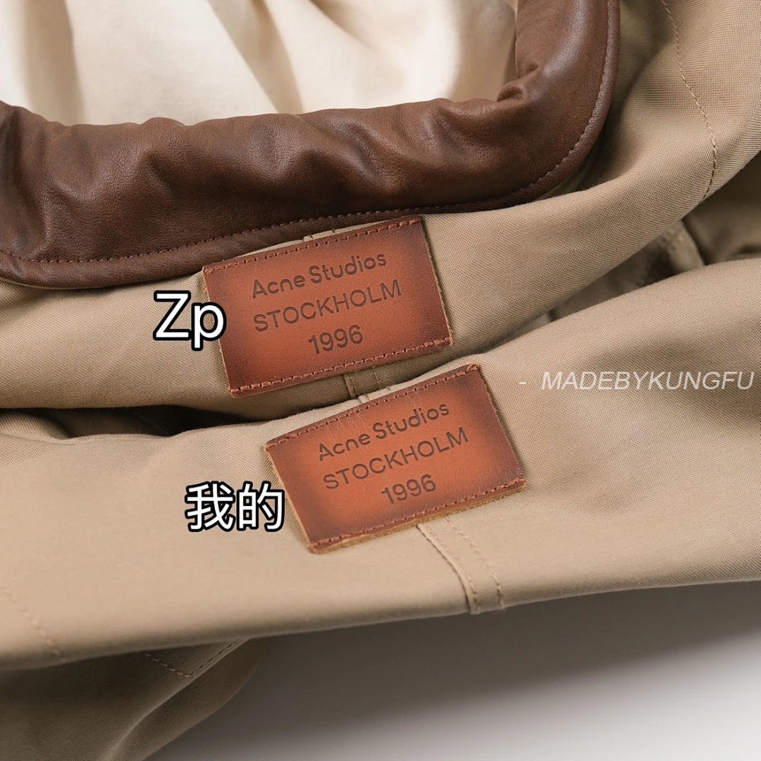 【A+ Item ID 8008 Acne-“ Leather Collar ”SS25 Solid Color Pocket Zipper Snap Button Jack - Image 23
