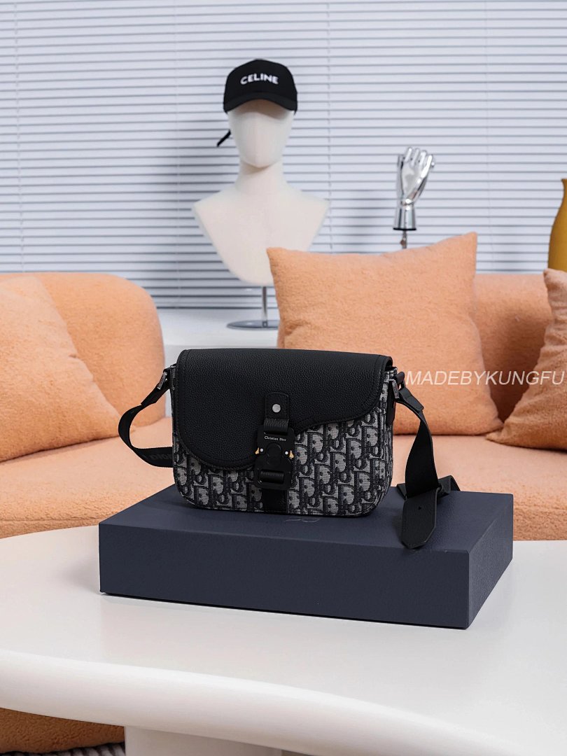 【A+ Item ID 8473 Dior-Oblique- Classic Old Flower Canvas Leather Shoulder Bag (Allover) - Image 17