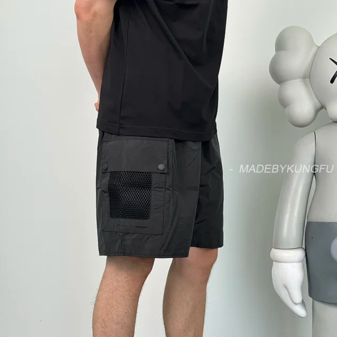 【A+ Item ID 9049 Cargo Shorts 50D Nylon Mesh 20D Fine Spun Main Fabric Solid Color Pocket Five Pack - Image 3