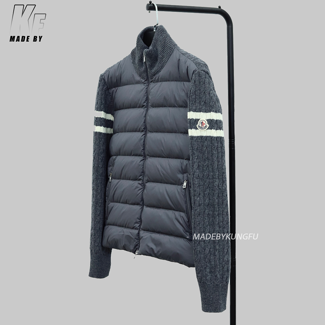 Other Mon Padded Corduroy Wool Cardigan (Grey) - Image 13