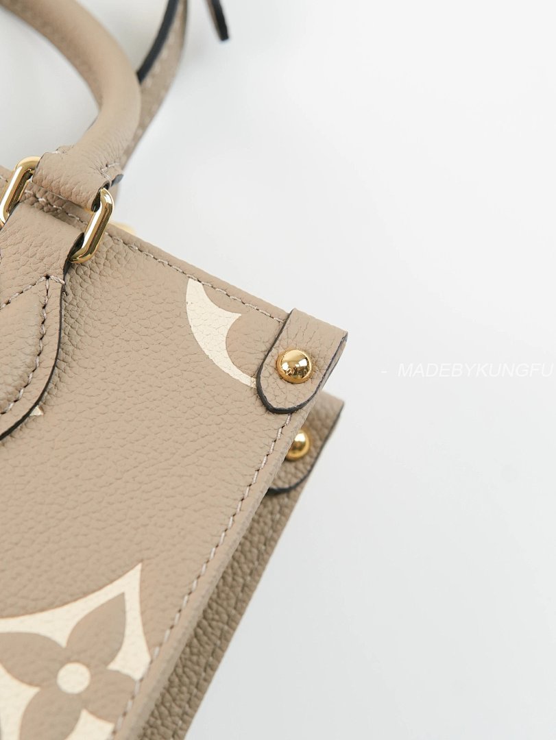 【A+ Item ID 8501 ONTHEGO-PM (Classic Old Flower Full Print Cow Leather Jungle Bag) - Image 7