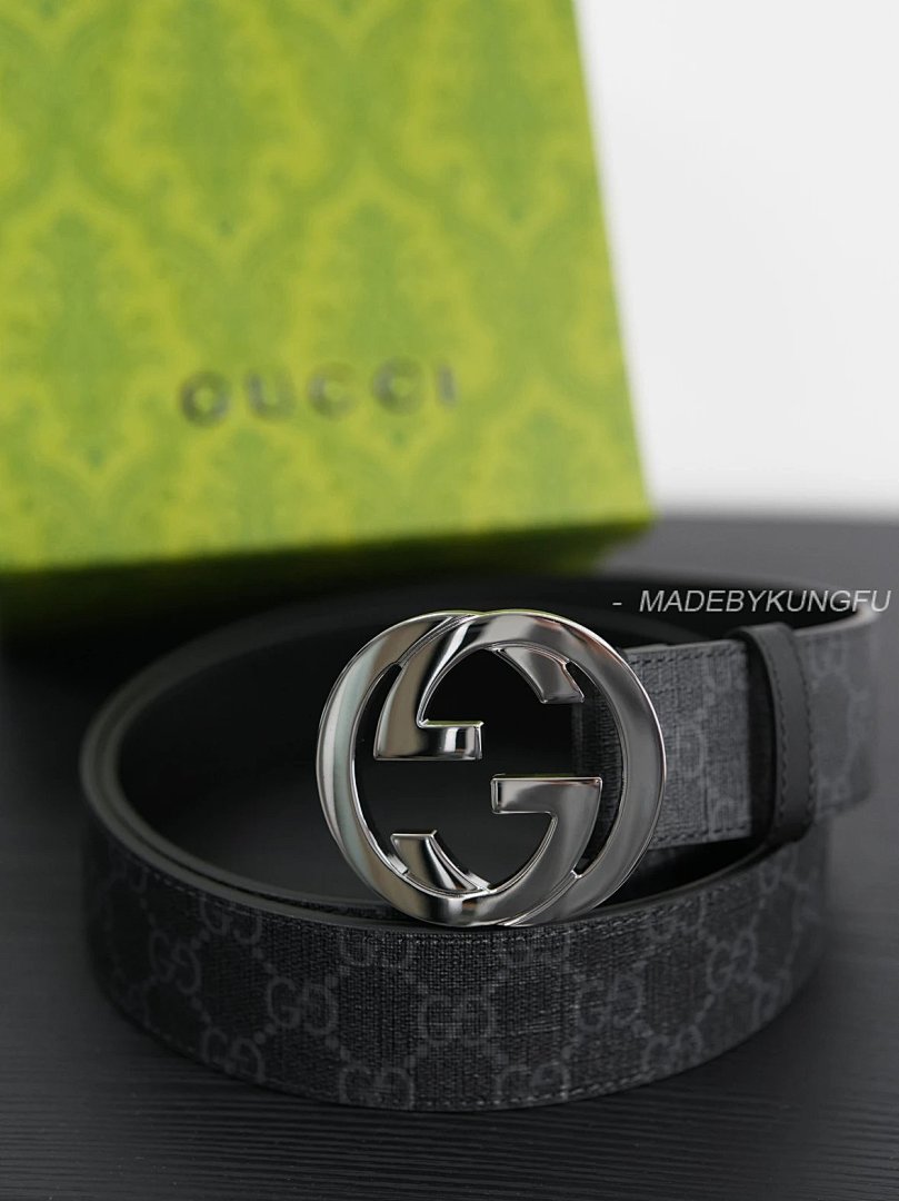 【A+ Item ID 8397 GUCC1 Pair G“ High-End Hardware ” Canvas Leather Belt With Buckle (Me) - Image 5