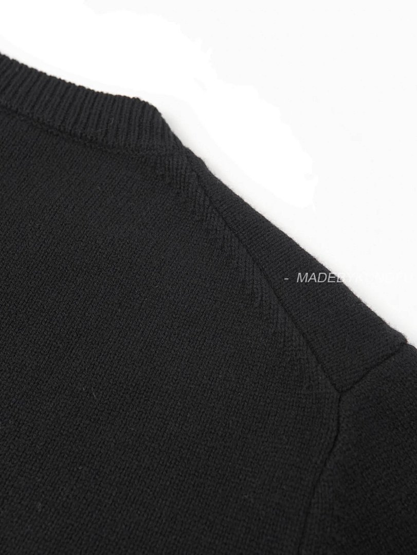 【A+ Item ID 8083 L0EWE Luo Yiwei “100% Superfine Merino Wool ”FW23Logo Embroidered Roun - Image 6