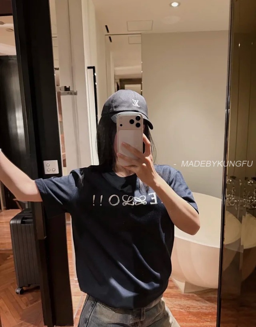【A+ Item ID 9024 Loe SS Series Cotton Blended Letter Printed Hooded Short Sleeve T-Shirt - Image 9