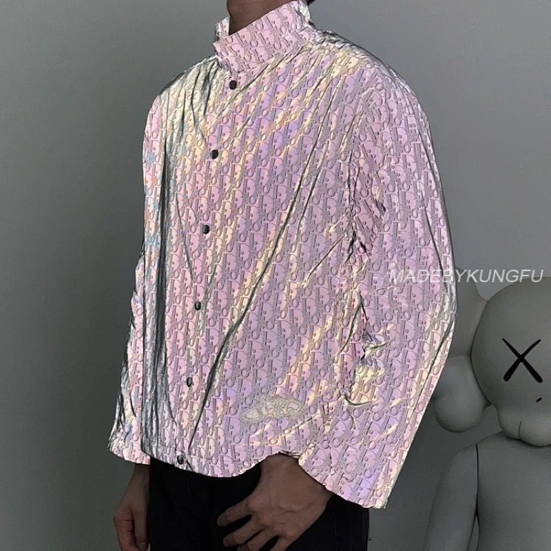 【A+ Item ID 9019 D1Or Printed Reflective Oversized Shirt, photo 1