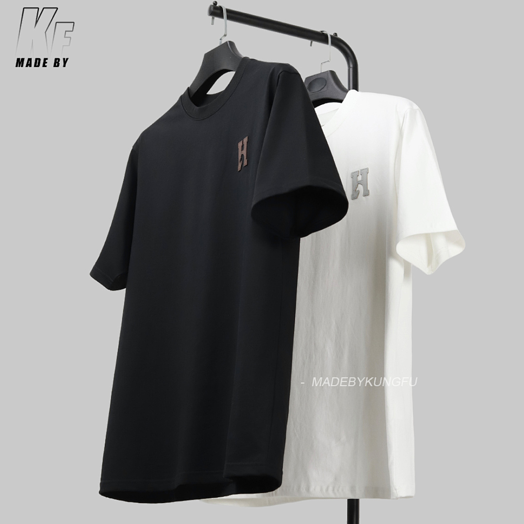 Other Herms Leather Label Embroidered Tee - Image 19