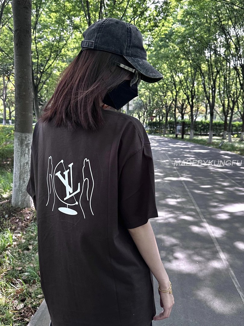【A+ Item ID 8270 Advanced Customization -2022Ss Earth Pattern Stripe Printed Short Slee - Image 17