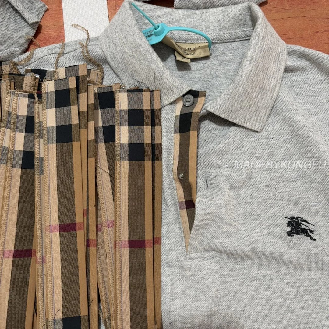【A+ Item ID 8295 Burb3Rry-BBR-2021Ss- Classic (Plaid Collar Polo Short Sleeves Small) - Image 42