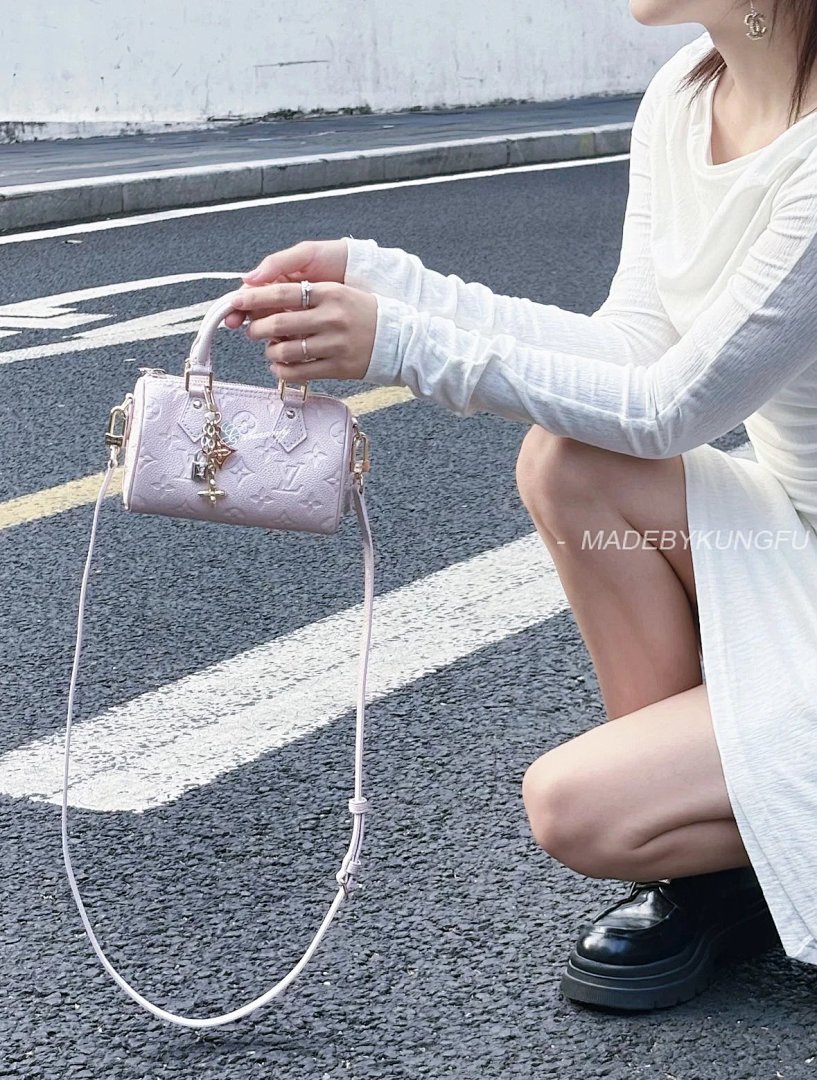 【A+ Item ID 8500 NANO-SPEEDY (Brand Old Flower Full Print Cowhide Single Shoulder Hand) - Image 28