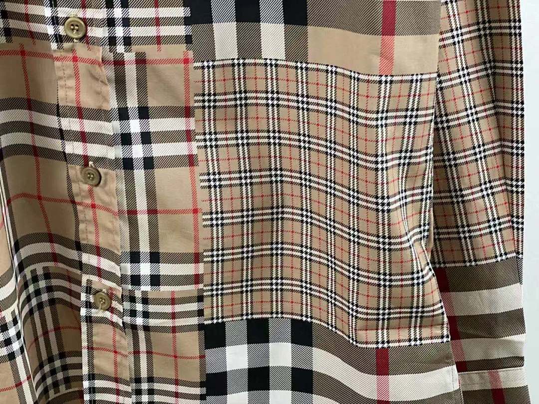 Other BUR Classic Fit Patchwork Check Cotton Shirt - Image 14
