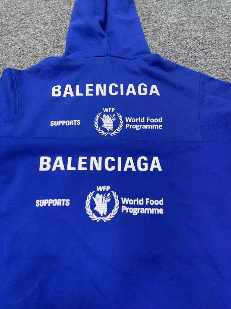 Other BAL WFP Blue Hoodie - Image 4