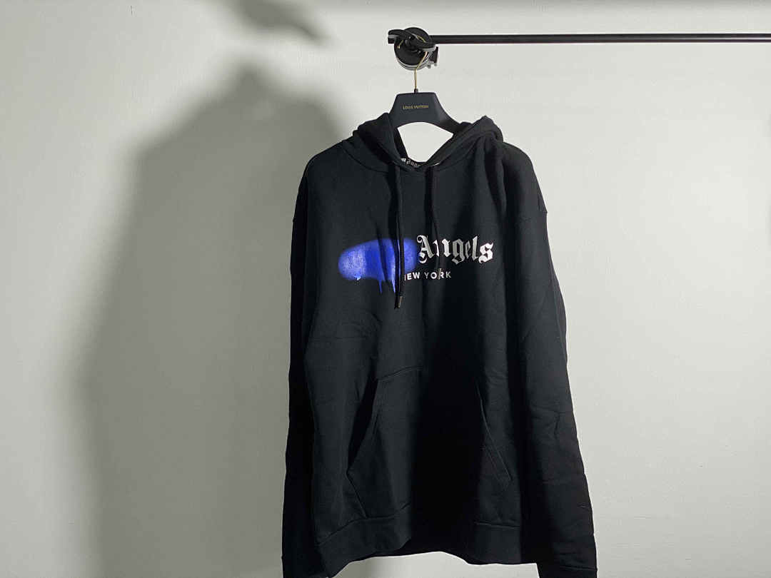 Other KEN AML 21FW Blue And Yellow Spray Hoodie - Image 24