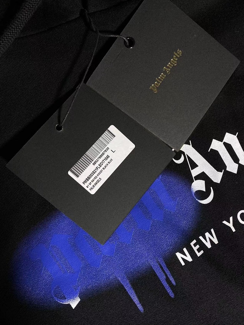 Other KEN AML 21FW Blue And Yellow Spray Hoodie - Image 23