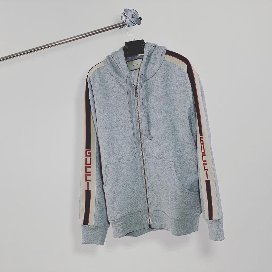 GC Grey Zip Hoodie, photo 1
