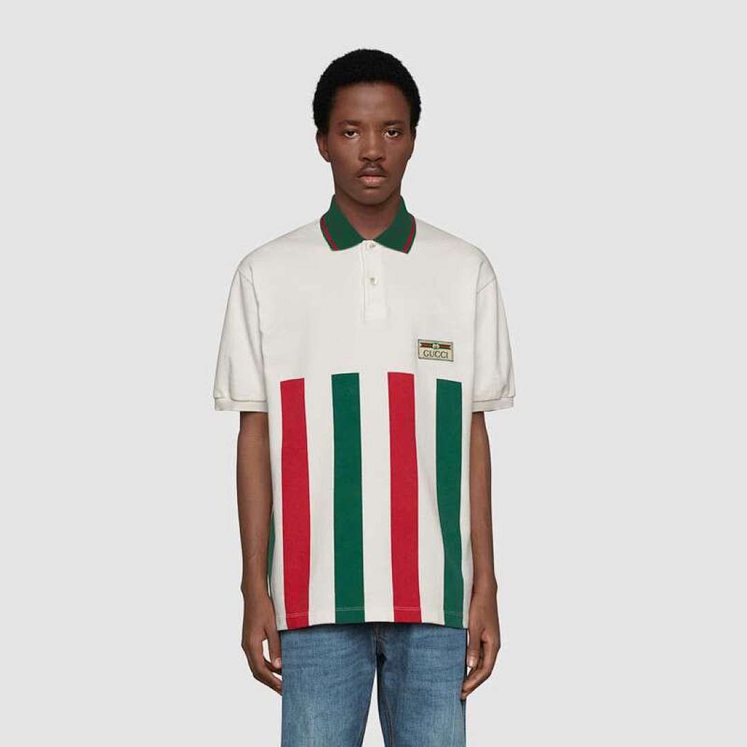Other GG Web Striped Oversize Polo - Image 9