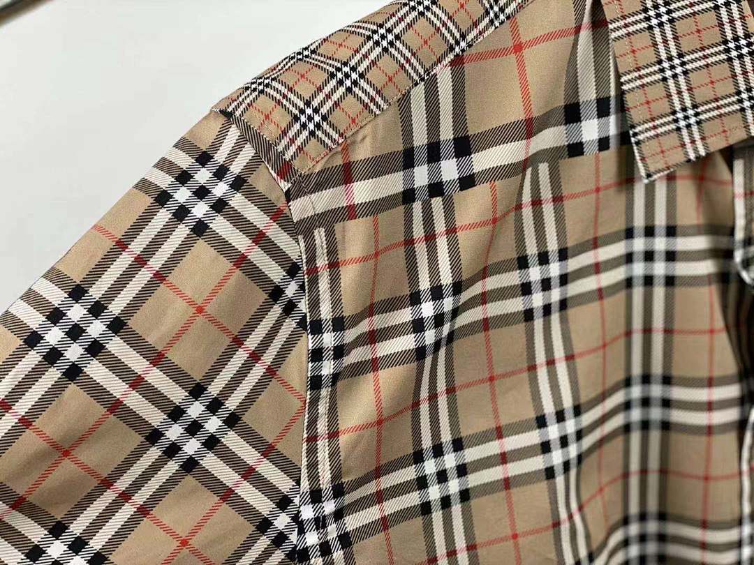 Other BUR Classic Fit Patchwork Check Cotton Shirt - Image 10