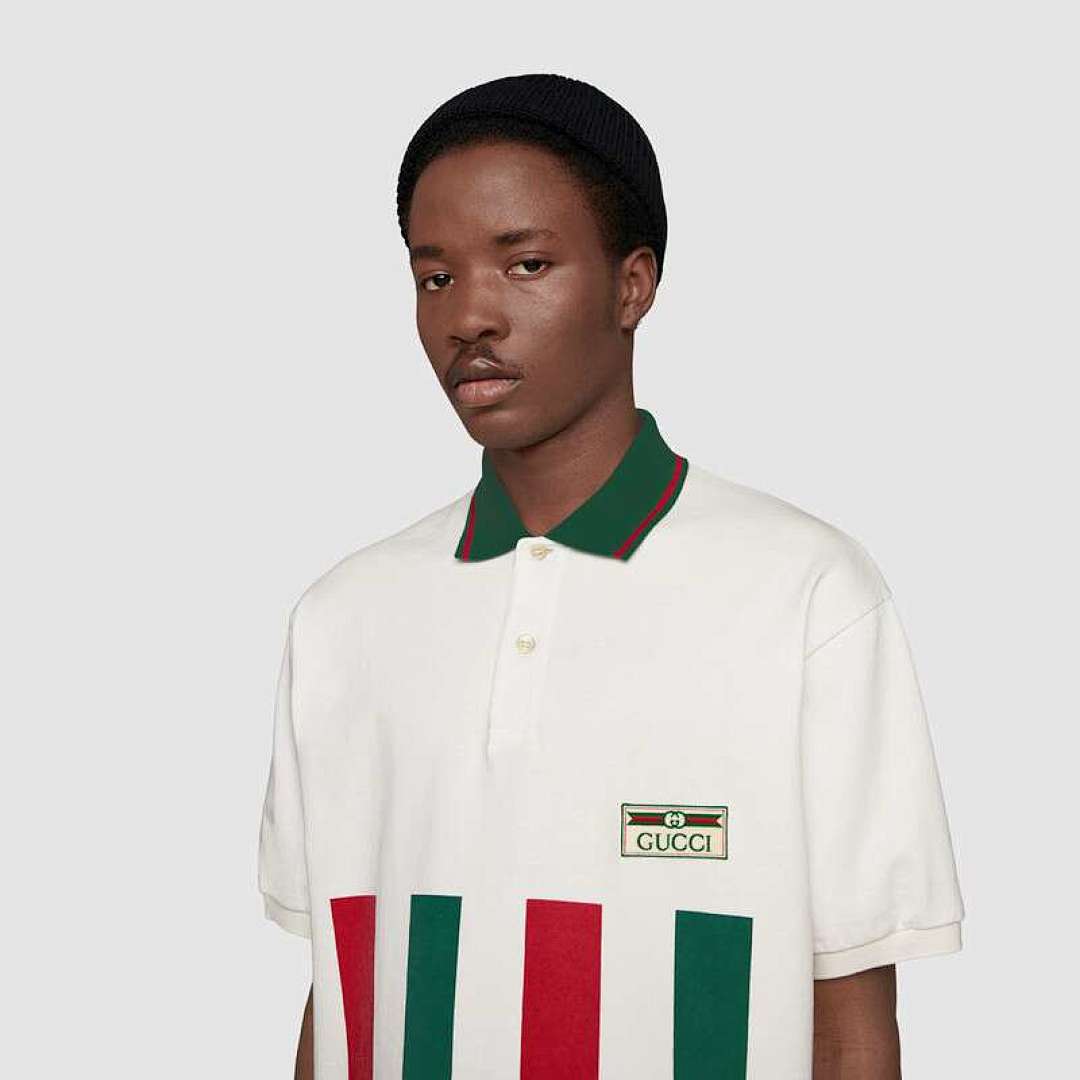 Other GG Web Striped Oversize Polo - Image 12