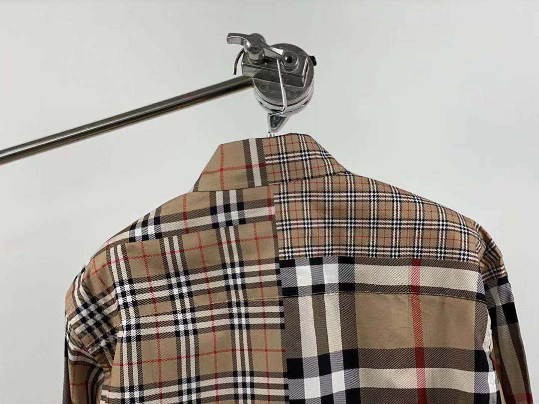 Other BUR Classic Fit Patchwork Check Cotton Shirt - Image 9