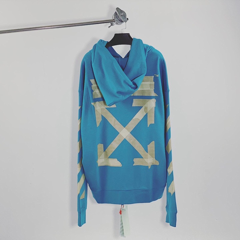 Off-White Off-White OW TAPE 20SS BLUE Hoodie, photo 1