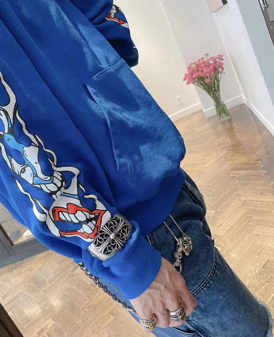 Chanel CH Blue Hoodie - Image 30