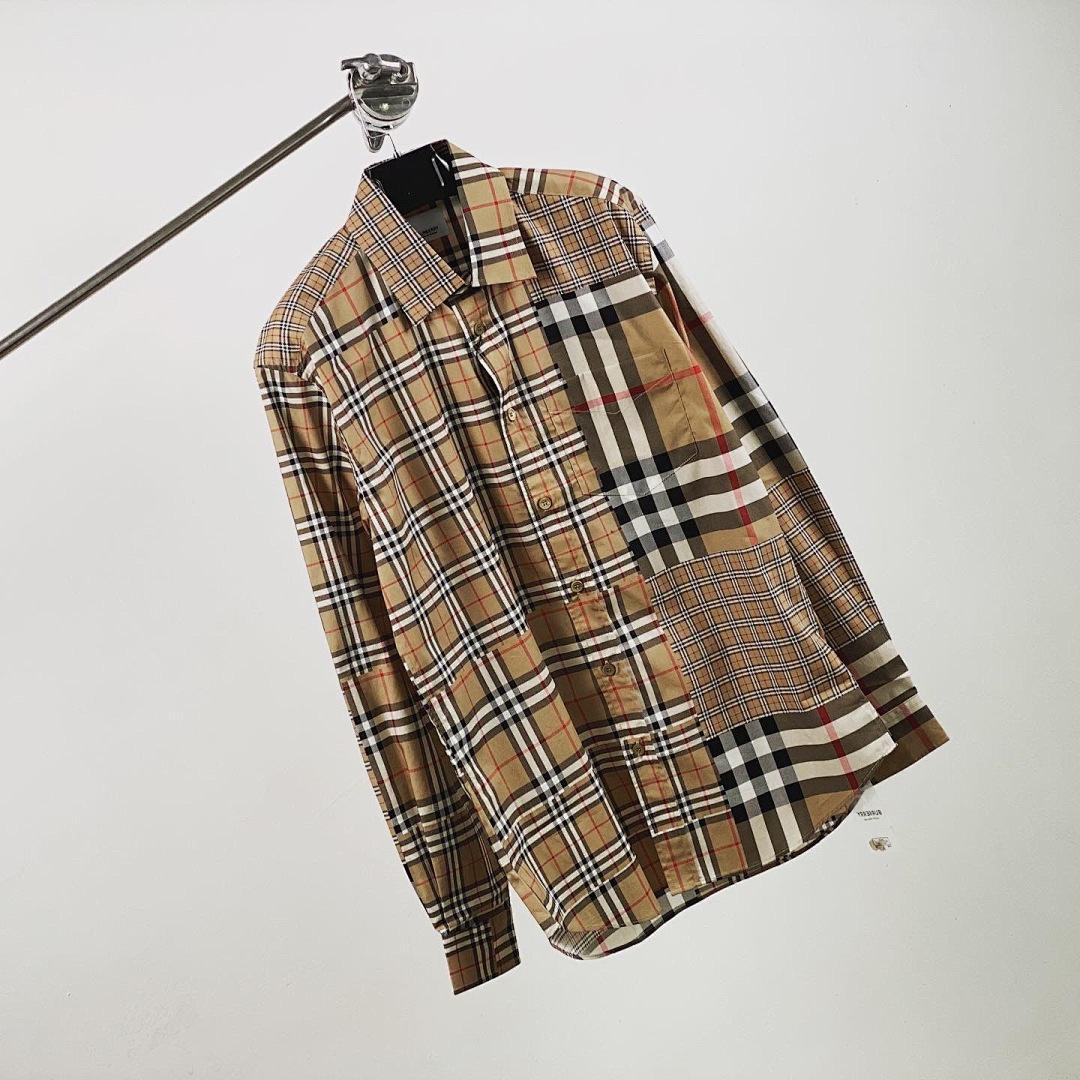 Other BUR Classic Fit Patchwork Check Cotton Shirt