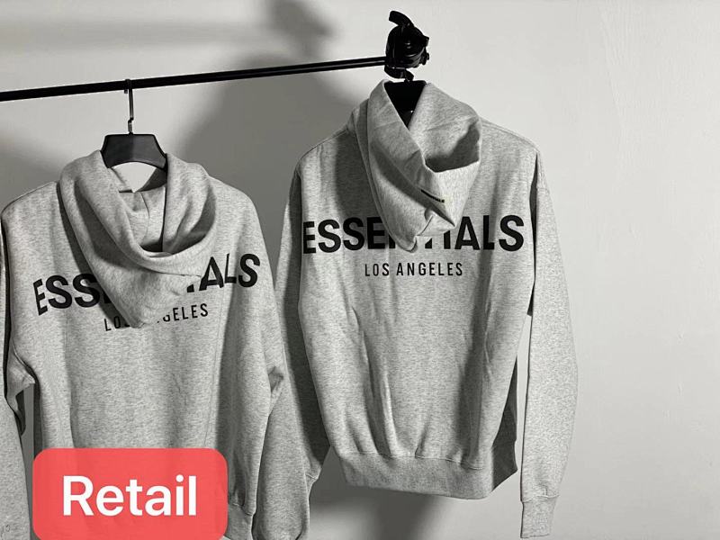 Fear Of God Essential LOS ANGELES Grey Hoodie, photo 1