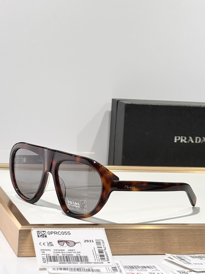 Prada Oversized PradMod :SPR C05Size :57 18-135Originial qualityThe Same Style As Kendall Jenner - Image 8