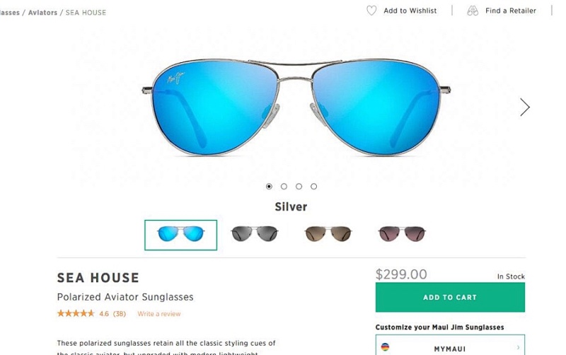 Other Maui Jim Sea House Mj 772 Polarized Lens Size:60 15, photo 1