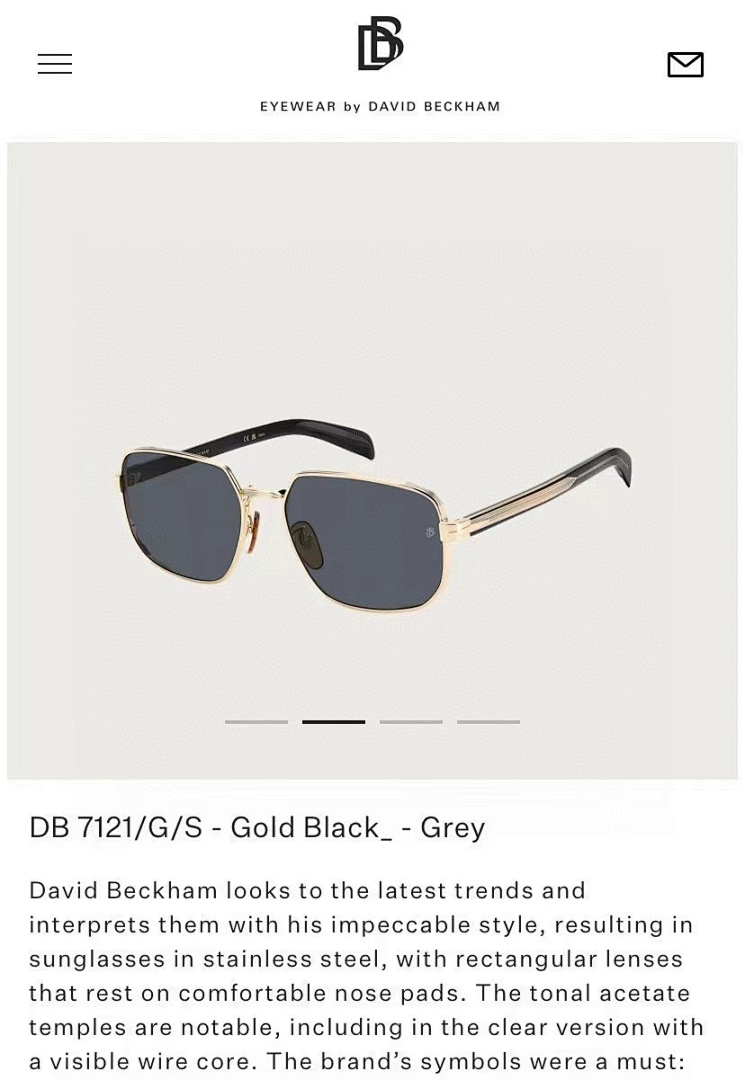 David BeckhaMMod:DB 7121GSize:60, photo 1