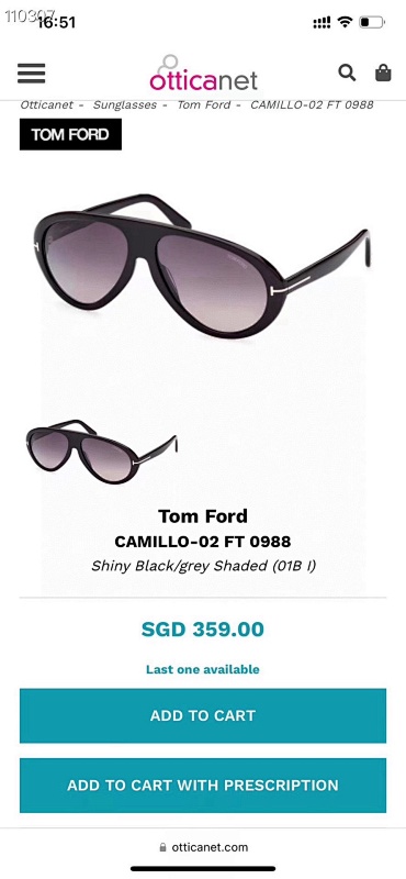 TOM FORDFT0988 Size:59, photo 1