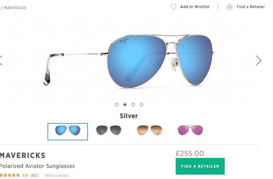 Other Maui Jim MJ 264 Mavericks Light Mirror Patch :61 14, photo 1