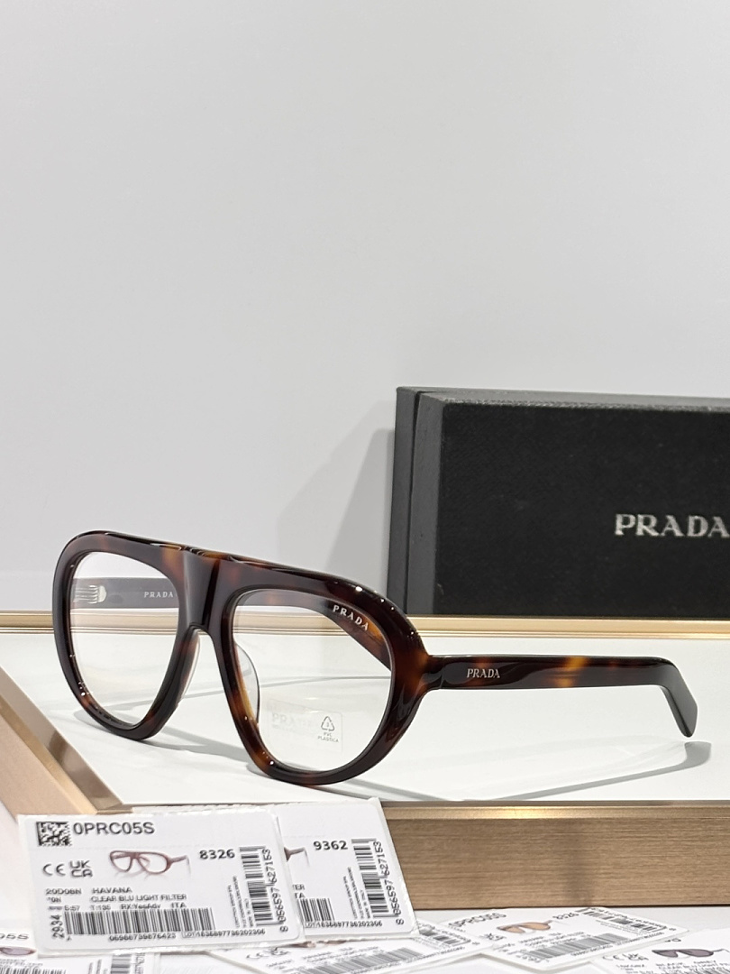 Prada Oversized PradMod :SPR C05Size :57 18-135Originial qualityThe Same Style As Kendall Jenner - Image 5