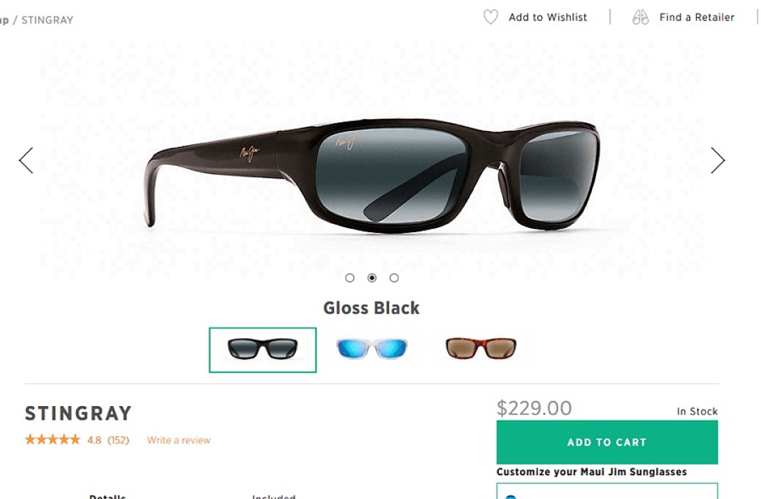Maui Jim Stingary 103 Size:55 23 129_, photo 1