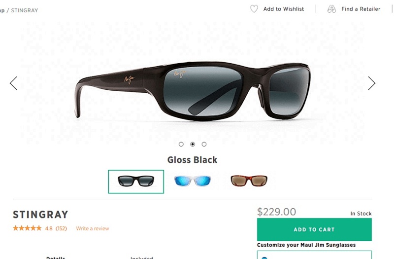 Maui Jim Stingary 103 Size:55 23 129_, photo 1
