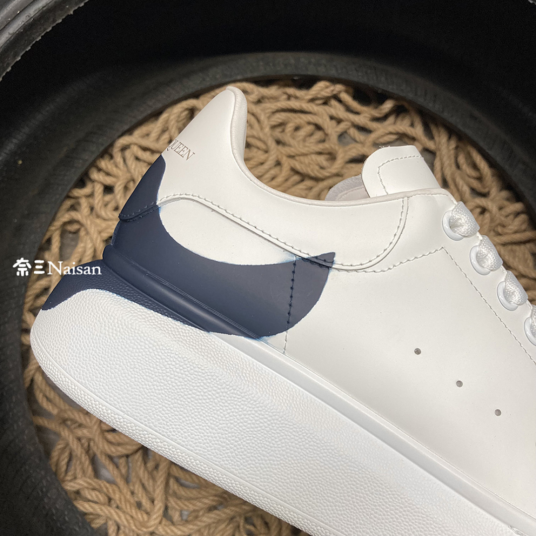 Christian Louboutin Alexander Mcqueen Sneaker Navy Blue Print Back